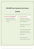 WVA BOP Exam Questions and Answers Verified