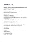 FEMA NIMS ICS NEWEST 2026&sol;2027 ACTUAL EXAM COMPLETE QUESTIONS AND CORRECT DETAILED ANSWERS &lpar;VERIFIED ANSWERS&rpar; &vert;ALREADY GRADED A&plus;&vert;&vert;BRAND NEW&excl;&excl;