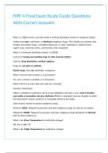 FIPP 4 Final Exam Study Guide Questions With Correct Answers&period;