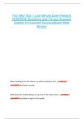 Pod Med Test 1 Last Minute Exam Newest  2025&sol;2026 Questions and Correct Answers  Graded A&plus;&vert;Assured Success&vert;Brand New  Version 