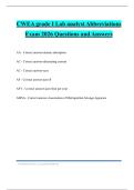 CWEA grade I Lab analyst Abbreviations Exam 2026 Questions and Answers