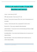 CWEA Lab Analyst Grade 1 Exam 2026 Questions and Answers