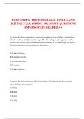 NURS 3366 PATHOPHYSIOLOGY  FINAL EXAM 2025-2026 FALL-SPRING  PRACTICE QUESTIONS AND ANSWERS GRADED A&plus;