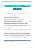 CMAS 258N Final Exam 2026 Questions and Answers