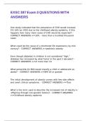 EXSC 387 Exam 3 QUESTIONS WITH ANSWERS