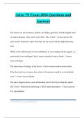 Astro 7N Exam 2026 Questions and Answers