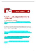 WGU D001 EXAM QUESTIONS AND COMPLETE SOLUTIONS&period;