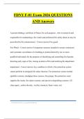 FDNY F-01 Exam 2026 QUESTIONS AND Answers