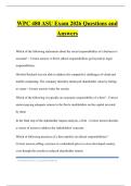 WPC 480 ASU Exam 2026 Questions and Answers