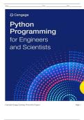 TEST BANK FOR Python Programming for Engineers and Scientists 1st Edition by Cengage ISBN&colon;978-8214002447 COMPLETE GUIDE ALL CHAPTERS COVERED 100&percnt; VERIFIED A&plus; GRADE ASSURED&excl;&excl;&excl;&excl;&excl;NEW LATEST UPDATE&excl;&excl;&excl;&excl;&excl;