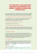 ATLS PRE-TEST & POST EXAM 2026 QUESTIONS AND ANSWERS &lpar;100&percnt; CORRECT ANSWERS&rpar; GUARANTEED PASS&lbrack;ACTUAL&excl;&excl;&rpar;