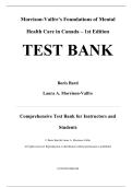 Morrison-Valfre&rsquo;s Foundations of Mental Health Care in Canada 1st Edition - Test Bank by Boris Bard&comma; Laura A&period; Morrison-Valfre