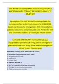 EMT FISDAP Cardiology Exam 2025&sol;2026 &vert;&vert; VERIFIED QUESTIONS WITH CORRECT ANSWERS &vert;&vert; COMPLETE STUDY SET