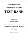 Title&colon; Complete Test Bank &mdash; Nutrition Therapy and Pathophysiology&comma; 3rd Edition &mdash; Marcia Nelms & Kathryn P&period; Sucher&comma; 2015 &mdash; ISBN 9781305111967 &mdash; All Chapters Covered &lpar;Latest Update&rpar;
