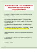 NUR 643E Midterm Exam Real Questions  with Correct Answers 2025 with  complete solutions