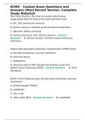 ECMO &ndash; Custom Exam Questions and Answers &lpar;Most Recent Version&comma; Complete Study Material&rpar;