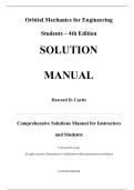 Orbital Mechanics for Engineering Students 4th Edition - Solution Manual by Howard D&period; Curtis