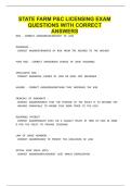 STATE FARM P&C LICENSING EXAM QUESTIONS WITH CORRECT ANSWERS.pdf