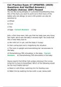 CLC Practice Exam -7 UPDATED &lpar;2025&rpar; Questions And Verified Answers multiple choices 100- Passed&period;CLC Practice Exam -7 UPDATED &lpar;2025&rpar; Questions And Verified Answers multiple choices 100- Passed&period;