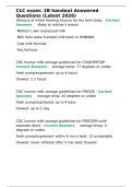 CLC exam 2B handout Answered Questions &lpar;Latest 2026&rpar;CLC exam 2B handout Answered Questions &lpar;Latest 2026&rpar;