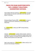 PNCB CPN EXAM QUESTIONS WITH  100&percnt; CORRECT SOLUTIONS &vert;  GUARANTEED SUCCESS&period;