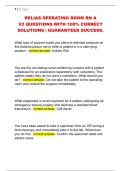 RELIAS OPERATING ROOM RN A  V2 QUESTIONS WITH 100&percnt; CORRECT  SOLUTIONS &vert; GUARANTEED SUCCESS&period; 
