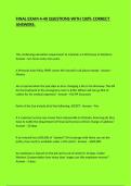 FINAL EXAM 4-40 QUESTIONS WITH 100&percnt; CORRECT ANSWERS&period;