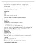 P370 FINAL EXAM CONCEPTUAL QUESTIONS & ANSWERS