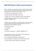 NUR 304 Exam 2 with correct answers