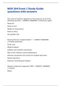 NUR 304 Exam 1 Study Guide questions with answers&period;