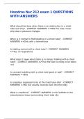 Hondros Nur 212 exam 1 QUESTIONS WITH ANSWERS