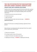 TNCC ENA 9TH EDITION PRE TEST EXAM QUESTIONS WITH 100&percnt; CORRECT ANSWERS&vert; COMPLETE LATEST UPDATE 2025 WITH VERIFIED SOLUTIONS