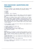NSG 3160 EXAM 1 QUESTIONS AND ANSWERS
