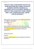 NUR 641 E FINAL EXAM NEWEST 2026 ACTUAL  EXAM QUESTIONS AND CORRECT DETAILED  ANSWERS &lpar;VERIFIED ANSWERS&rpar; ALL  ANSWERED &lbrace;180 Q & A&rcub; ALREADY GRADED A&plus;&sol;  NUR 641 E FINAL EXAM STUDY GUIDE &vert; BRAND  NEW&excl; &vert; 100&percnt; GUARANTEED PASS &vert; GRAND  CANYON UNIVERSITY 