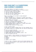 NSG 3160 UNIT 1 & 2 QUESTIONS AND CORRECT ANSWERS