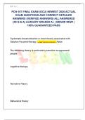 PCN-107 FINAL EXAM &lpar;GCU&rpar; NEWEST 2026 ACTUAL  EXAM QUESTIONS AND CORRECT DETAILED  ANSWERS &lpar;VERIFIED ANSWERS&rpar; ALL ANSWERED  &lbrace;40 Q & A&rcub; ALREADY GRADED A&plus; &vert; BRAND NEW&excl; &vert;  100&percnt; GUARANTEED PASS 