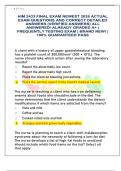 HIM 2433 FINAL EXAM NEWEST 2026 ACTUAL  EXAM QUESTIONS AND CORRECT DETAILED  ANSWERS &lpar;VERIFIED ANSWERS&rpar; ALL  ANSWERED&sol; ALREADY GRADED A&plus; &vert;  FREQUENTLY TESTING EXAM &vert; BRAND NEW&excl; &vert;  100&percnt; GUARANTEED PASS 