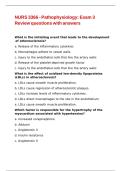 NURS 3366 - Pathophysiology Exam 3 Review questions with answers
