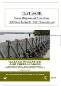 Test Bank&colon; Hazard Mitigation and Preparedness&comma; 3rd Edition