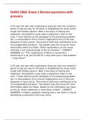 NURS 3366 Exam 1 Review questions with answers&comma;