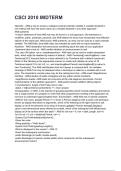 CSCI 2010 MIDTERM NEWEST 2026&sol;2027 ACTUAL EXAM COMPLETE QUESTIONS AND CORRECT DETAILED ANSWERS &lpar;VERIFIED ANSWERS&rpar; &vert;ALREADY GRADED A&plus;&vert;&vert;BRAND NEW&excl;&excl;