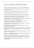 SLS 2311C - QUIZZES -1-3 QUESTIONS & ANSWERS