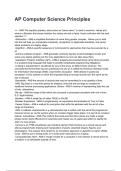 AP Computer Science Principles NEWEST 2026&sol;2027 ACTUAL EXAM COMPLETE QUESTIONS AND CORRECT DETAILED ANSWERS &lpar;VERIFIED ANSWERS&rpar; &vert;ALREADY GRADED A&plus;&vert;&vert;BRAND NEW&excl;&excl;