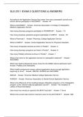 SLS 2311 EXAM 2 QUESTIONS & ANSWERS
