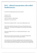 D515 &ndash; Mitosis Exam questions with verified detailed answers