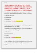 NCCT SURGICAL TECH PRACTICE EXAM  COMPLETELY UPDATED 2025&ndash;2026 EDITION &vert;  VERIFIED QUESTIONS & 100&percnt; ACCURATE  ANSWERS &vert; GUARANTEED A&plus; PERFORMANCE 