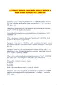  AYPO REAL ESTATE PRINCIPLES OF REAL ESTATE II EXAM STUDY GUIDE LATEST UPDATED