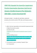 FDNY F01 Citywide Fire Guard for Impairment  Practice Examination Questions And Correct  Answers &lpar;Verified Answers&rpar; Plus Rationales  2026 Q&A &vert; Instant Download Pdf 