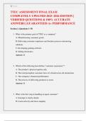 TTEC ASSESSMENT FINAL EXAM  COMPLETELY UPDATED 2025&ndash;2026 EDITION &vert;  VERIFIED QUESTIONS & 100&percnt; ACCURATE  ANSWERS &vert; GUARANTEED A&plus; PERFORMANCE