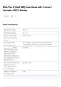 FRA Tier 1 &lpar;Part 213&rpar; Questions with Correct  Answers 100&percnt; Solved